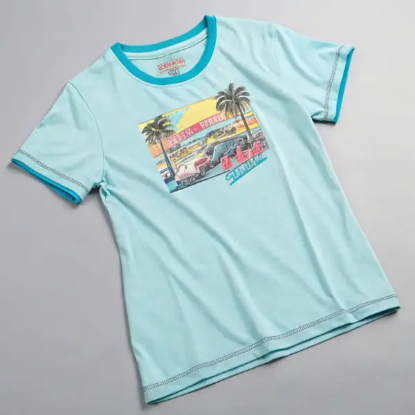 VastraKing Retro Wave Tee